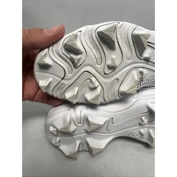 Nike Air Jordan 1 Mid Youth Multisport Cleat White Youth Size 5.5 HF6883-100 - Picture 9 of 12